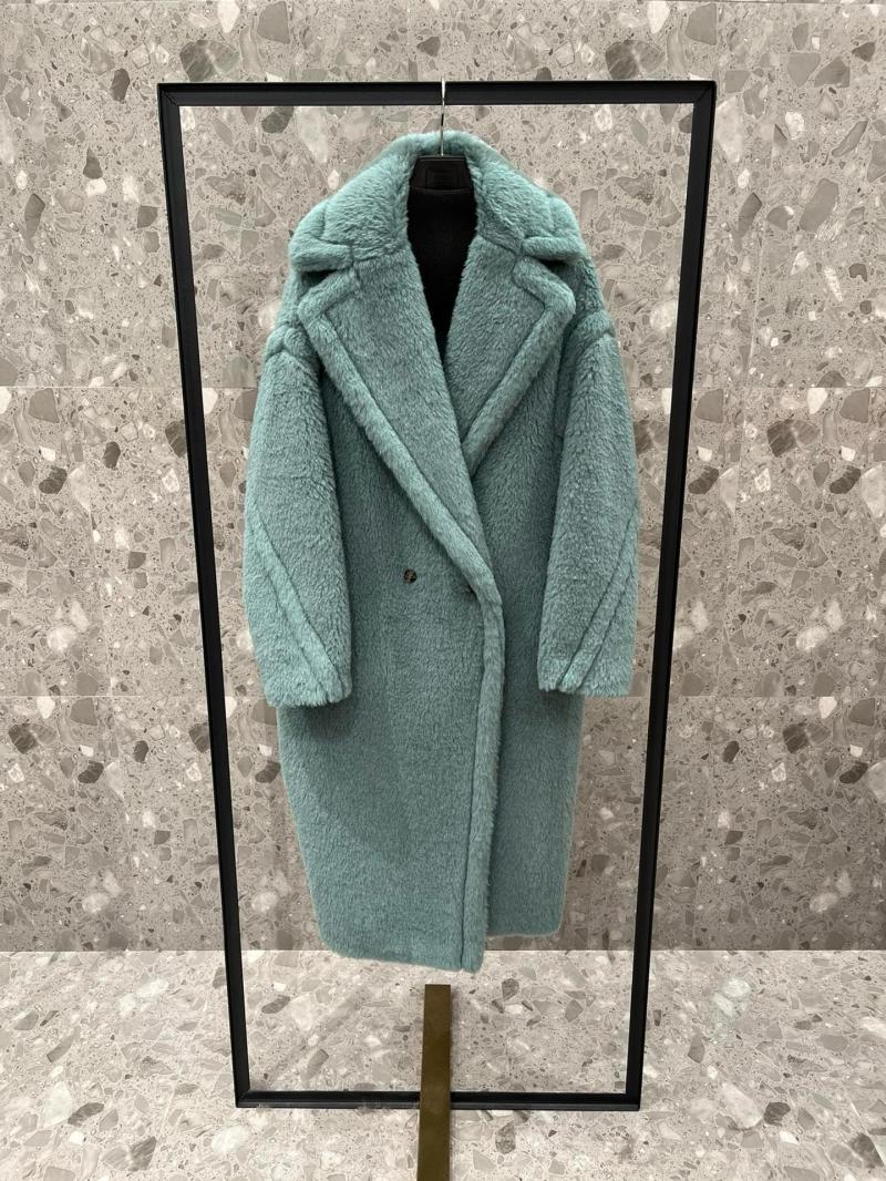 Coats | Mint Longline Faux Fur Teddy Borg Coat  –  Womens Clothing Coats