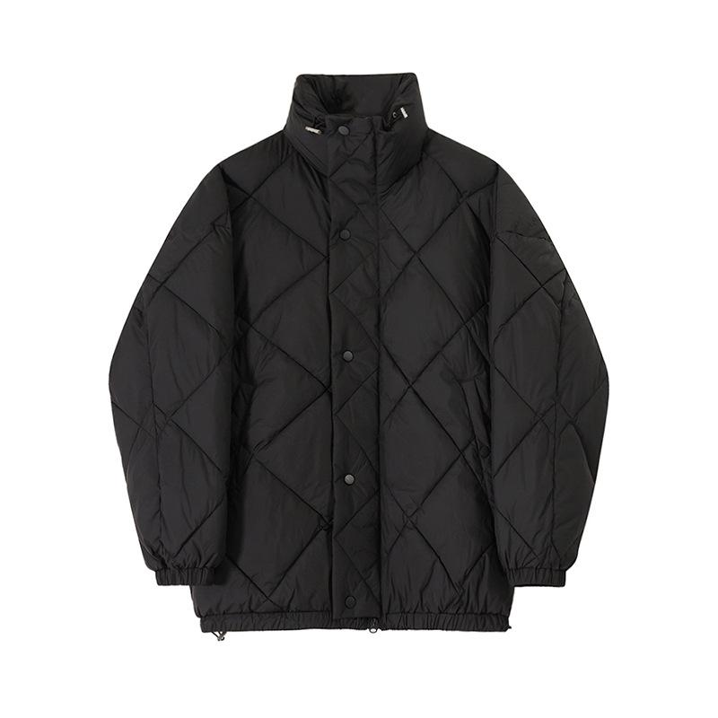 Coats | Steel Blue Diamond Quilted Puffer Coat  –  Womens Clothing Coats