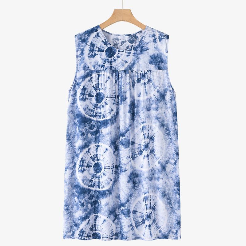 Dresses | Blue Petite Tie Dye Print Maxi Dress  –  Womens Clothing Blue