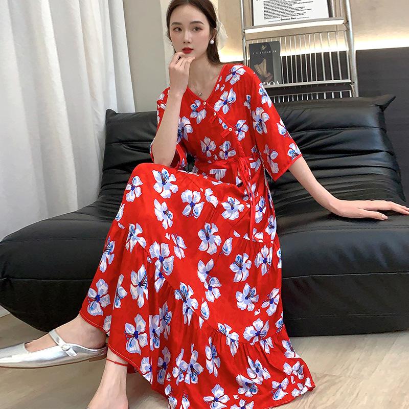 Dresses | Coral Petite Floral Print Chiffon Cape Dress  –  Womens Clothing CORAL