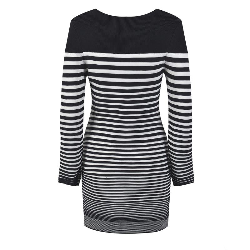 Dresses | Fushcia Colour Block Knitted Stripe Dress  –  Womens Clothing Dresses