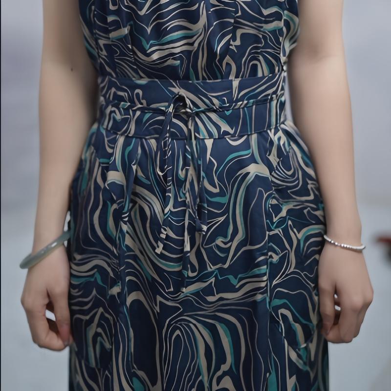 Dresses | Green Marble Print Midi Dress  –  Womens Clothing Dresses