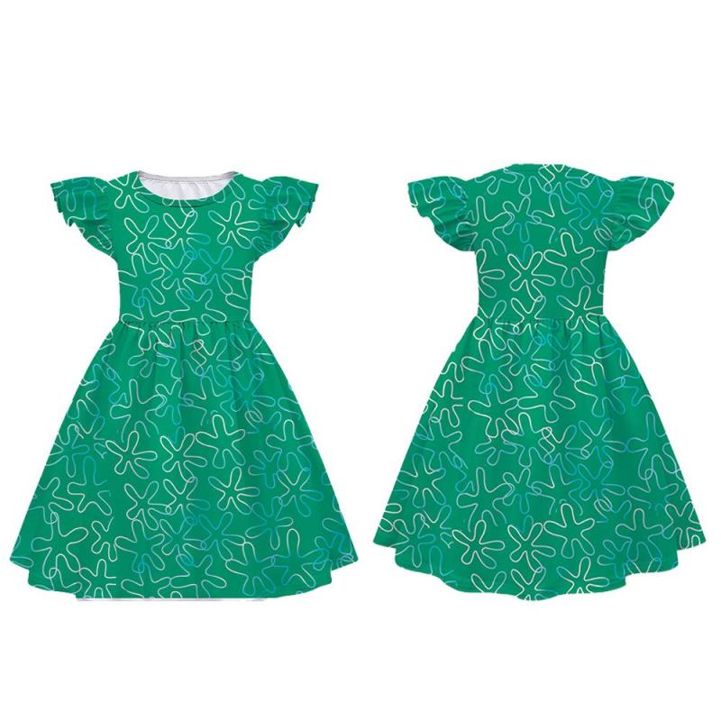 Dresses | Green Petite Floral Print Stretch Midi Dress  –  Womens Clothing Dresses