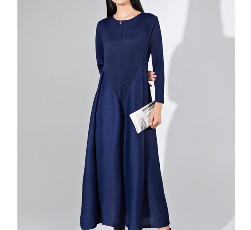 Dresses | Navy Cotton Blend Ribbed Stretch Dress  –  Womens Clothing Dresses