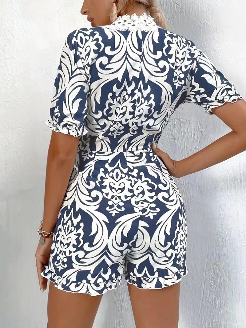 Dresses | Navy Curve Floral Print Twist Front Dress  –  Womens Clothing Dresses