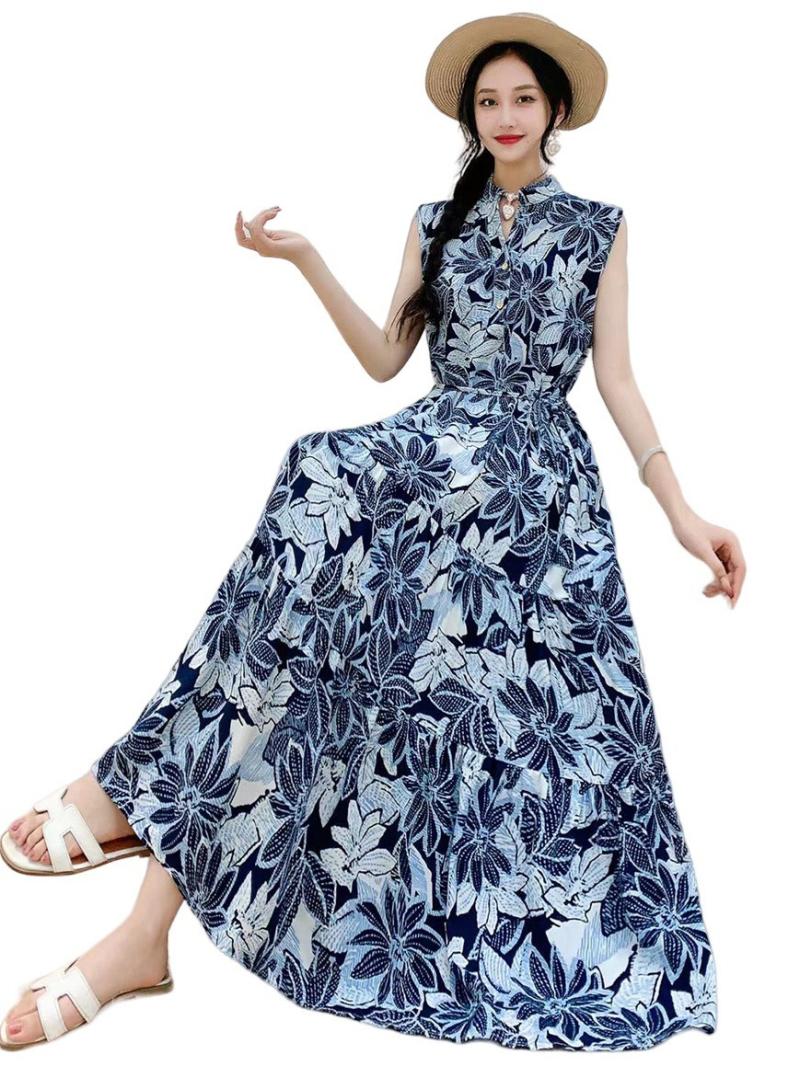 Dresses | Navy Floral Gathered Stretch Jersey Dress  –  Womens Clothing Dresses