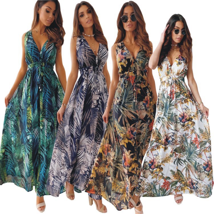 Dresses | Navy Leaf Print Belted Shift Dress  –  Womens Clothing Dresses