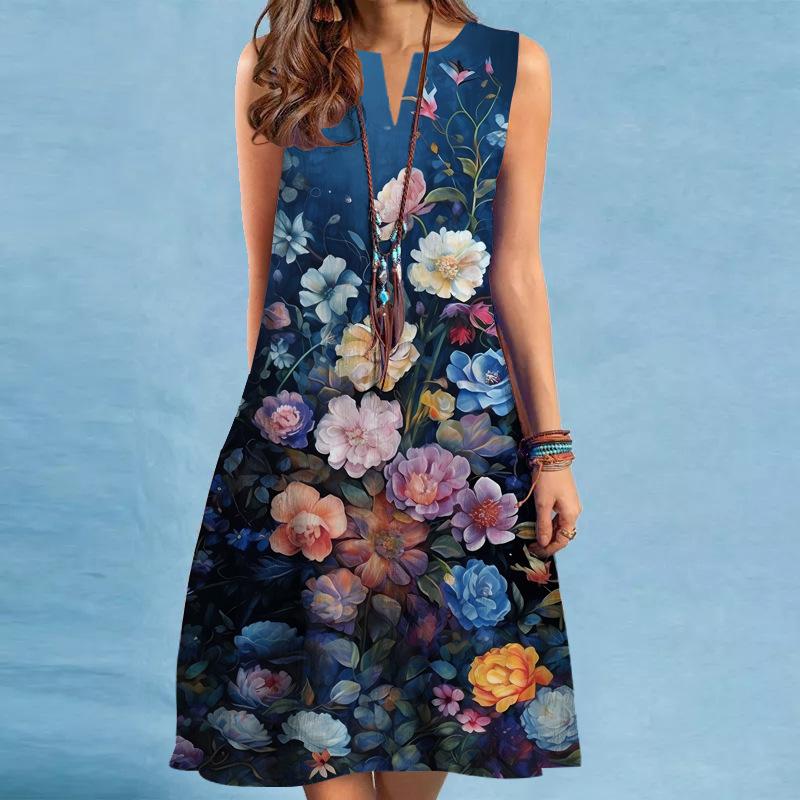 Dresses | Navy Petite Premium Floral Scuba Skater Dress  –  Womens Clothing Dresses