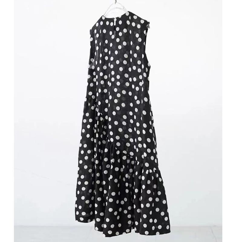 Dresses | Navy Polka Dot Print Panel Smock Dress  –  Womens Clothing Dresses