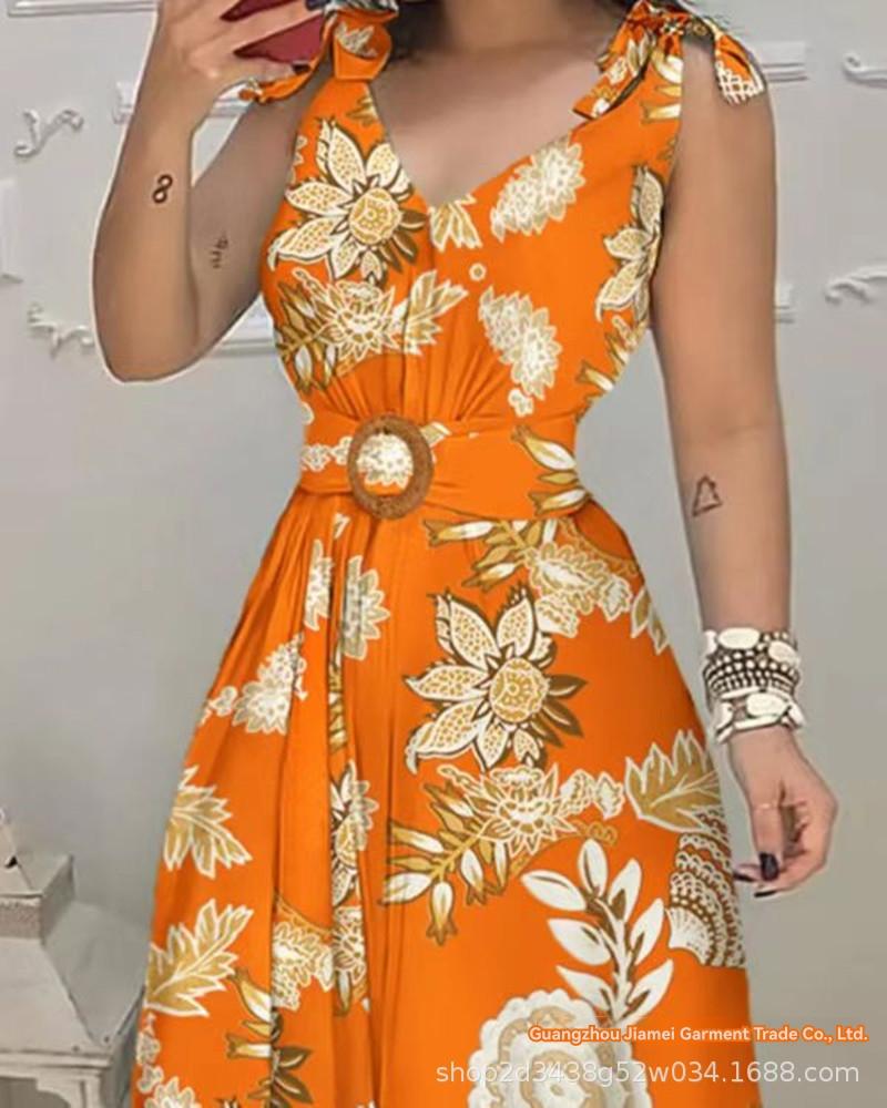 Dresses | Orange Curve Paisley Hanky Hem Stretch Dress  –  Womens Clothing Dresses