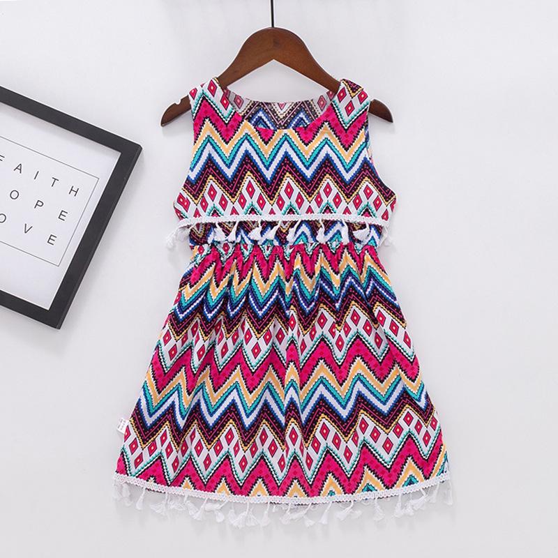 Dresses | Pink Aztec Print Shirred Stretch Skater Dress  –  Womens Clothing Dresses