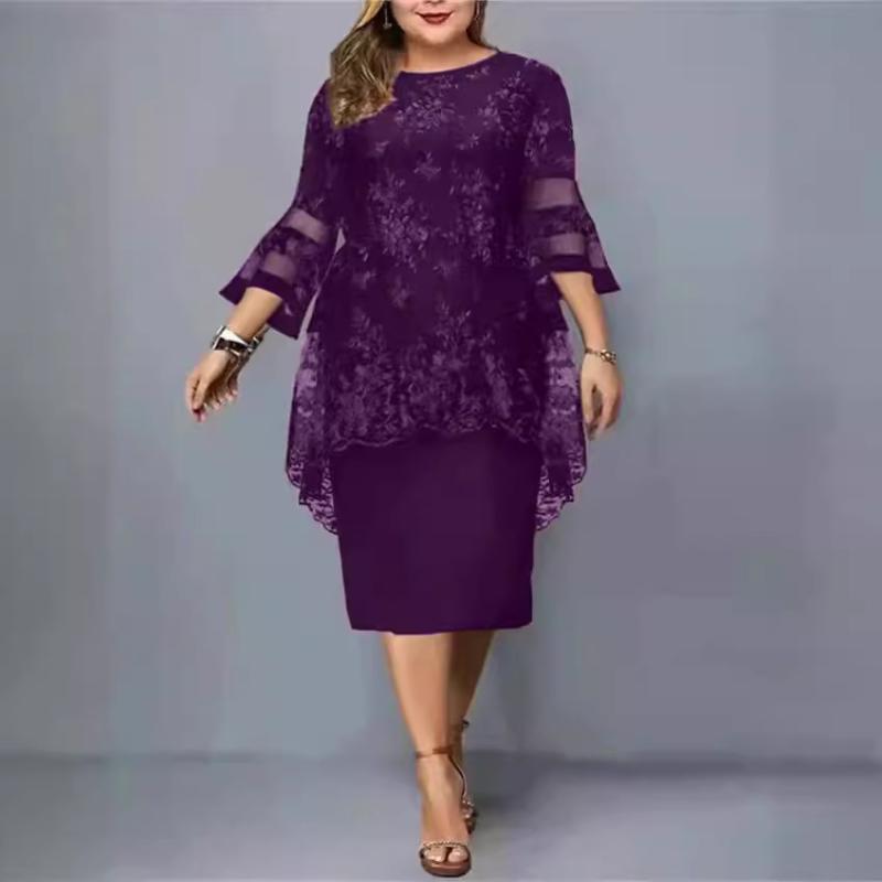 Dresses | Purple Sequin Embellished Asymmetric Overlay Dress  –  Womens Clothing Dresses