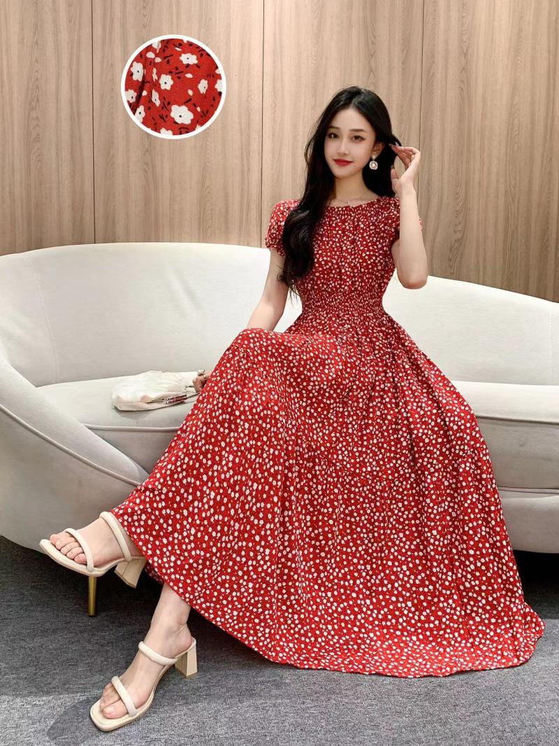 Dresses | Red Petite Spot Print Stretch Midi Dress  –  Womens Clothing Dresses