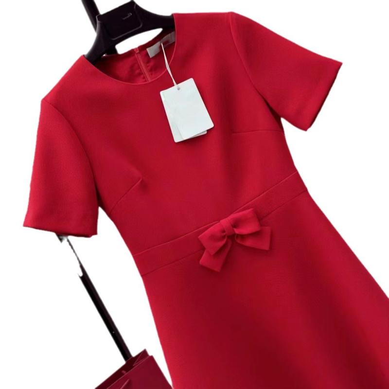 Dresses | Red Petite Stretch Belted Shift Dress  –  Womens Clothing Dresses