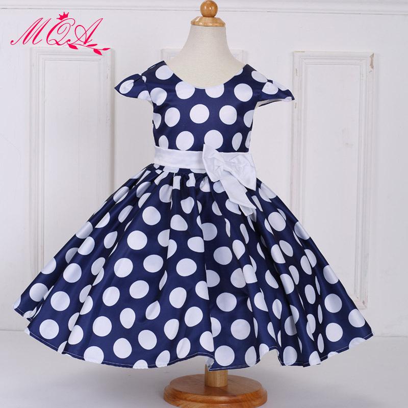 Dresses | Royal Blue Polka Dot Shirred Stretch Midi Dress  –  Womens Clothing Dresses