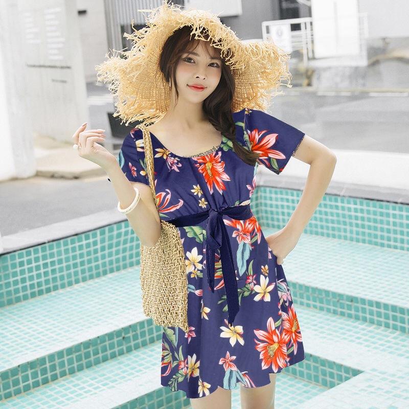 Dresses | Royal Blue Tropical Floral Hanky Hem Cold Shoulder Dress  –  Womens Clothing Dresses