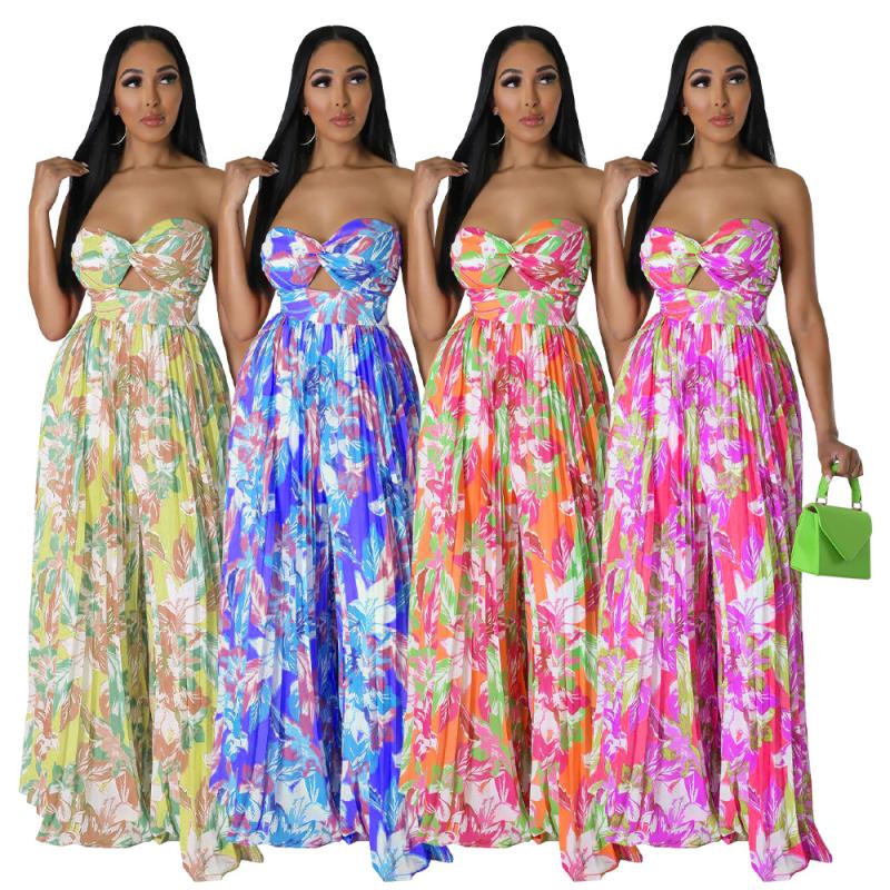 Dresses | Turquoise Tropical Twist Detail Stretch Maxi Dress  –  Womens Clothing Dresses