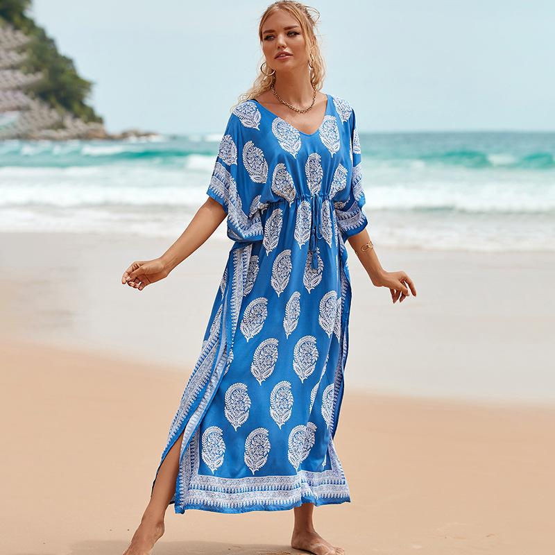 Dresses | Yellow Curve Aztec Print Stretch Maxi Dress  –  Womens Clothing Dresses