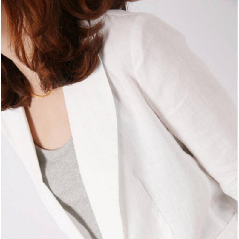 Jackets | Natural Petite Linen Blend Blazer  –  Womens Clothing Jackets