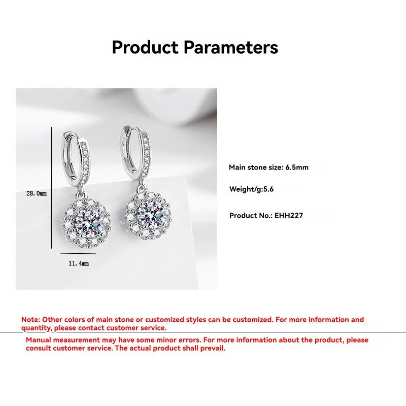 Jewellery | Silver Cubic Zirconia Cluster Earrings  –  Womens Accessories Jewellery