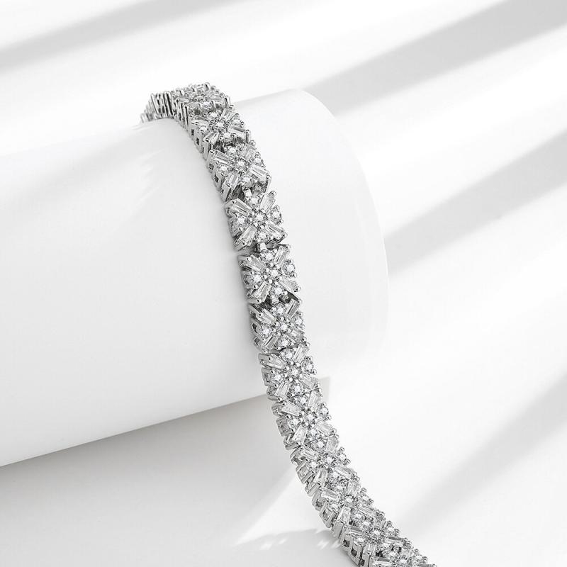 Jewellery | Silver Triple Layer Tennis Bracelet  –  Womens Accessories Jewellery