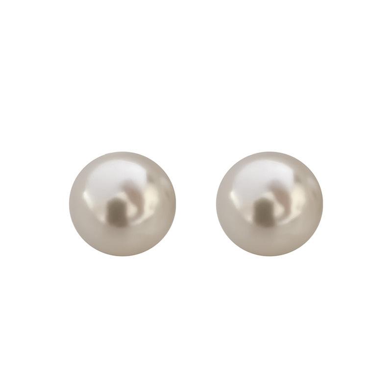 Jewellery | White 8Mm Faux Pearl Sterling Silver Stud Earrings  –  Womens Accessories Jewellery