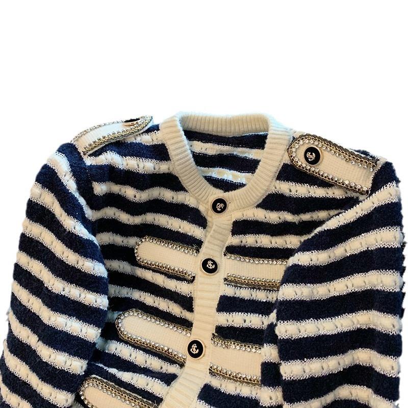 Knitwear | Black Textured Stripe Print Pocket Cardigan  –  Womens Clothing Black