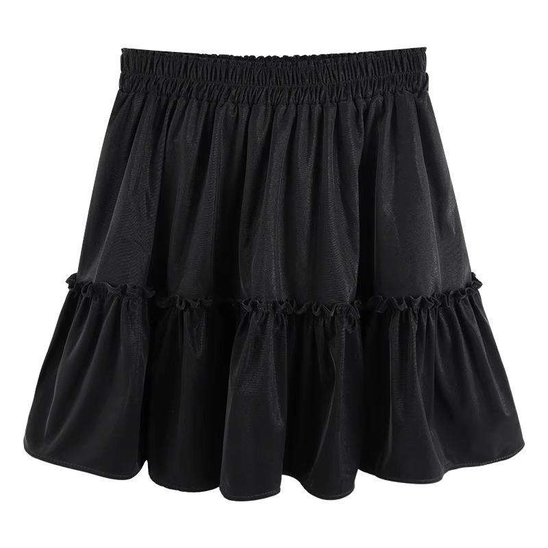 Skirts | Black A Richard Badders Tiered Tie Detail Pocket Mini Skirt  –  Womens Clothing Black