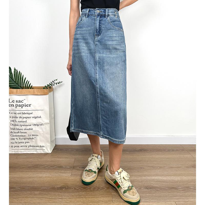 Skirts | Denim  Panelled Denim Skirt  –  Womens Clothing Denim