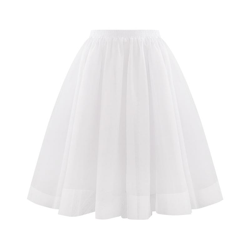 Skirts | White Elastic Waist Cotton Poplin A Richard Badders Pocket Skirt  –  Womens Clothing Skirts