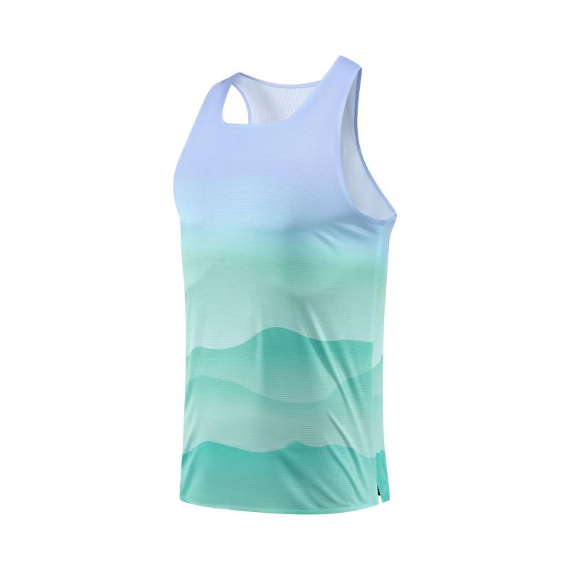 Tops | Aqua Ombre Print Overlay Top  –  Womens Clothing Aqua