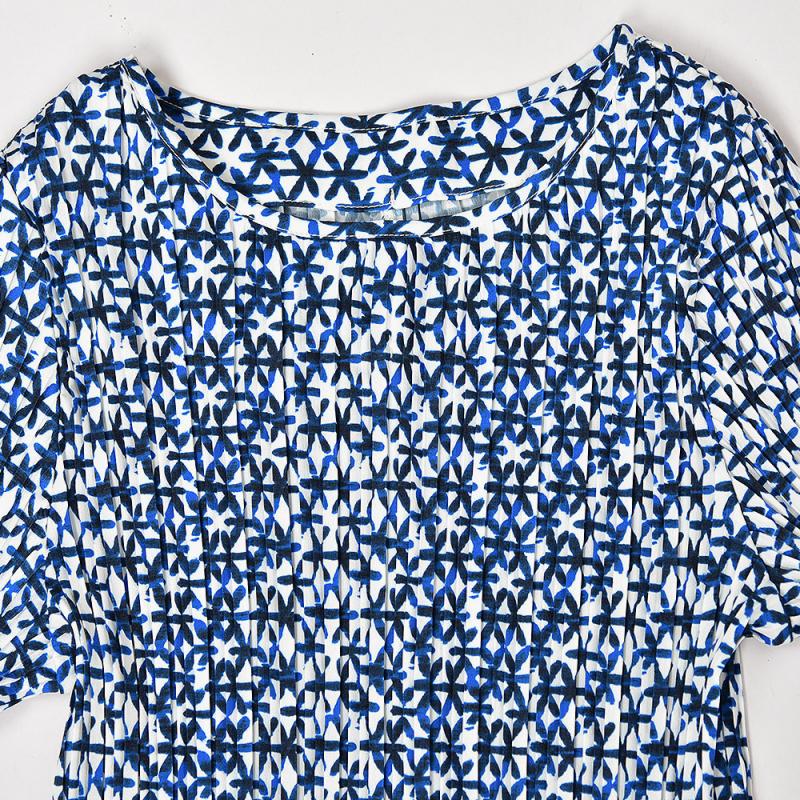 Tops | Blue Curve Floral Print Ruched Tie Top  –  Womens Clothing Blue