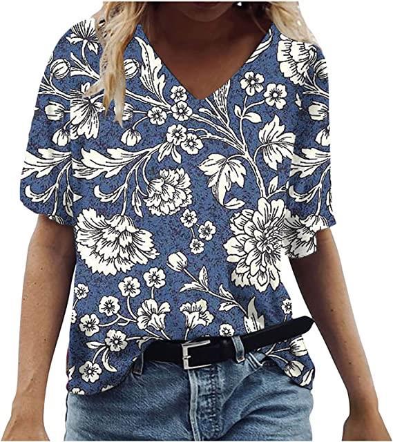 Tops | Blue Petite Floral Print Bardot Top  –  Womens Clothing Blue