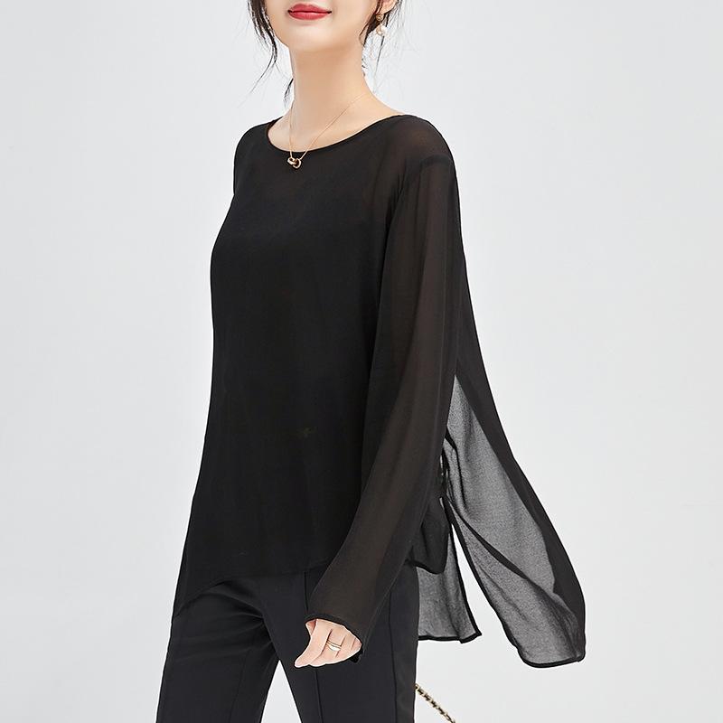 Tops | Forest Ring Front Chiffon Overlay Tunic Top  –  Womens Clothing Forest