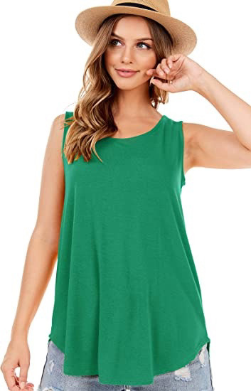 Tops | Green Pleat Detail Vest Top  –  Womens Clothing Green