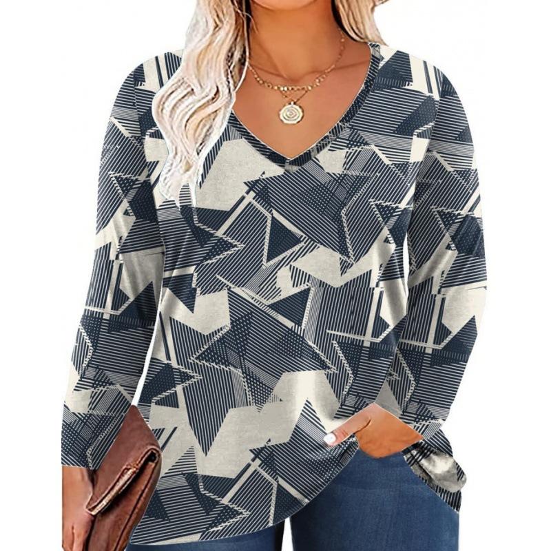 Tops | Grey Spot Print V-Neck Zip Front Stretch Top  –  Womens Clothing Grey