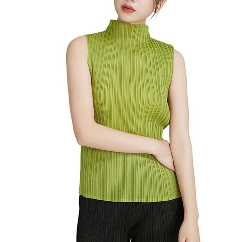 Tops | Lime Textured Sleeveless Stretch Top  –  Womens Clothing Lime