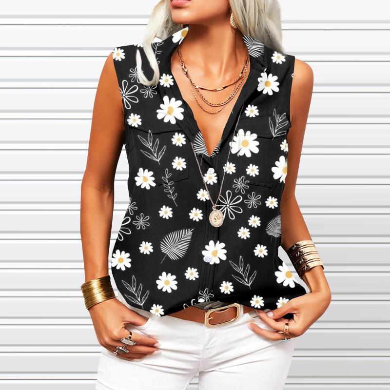 Tops | Multi Floral Twist Neck Vest Top  –  Womens Clothing Multi