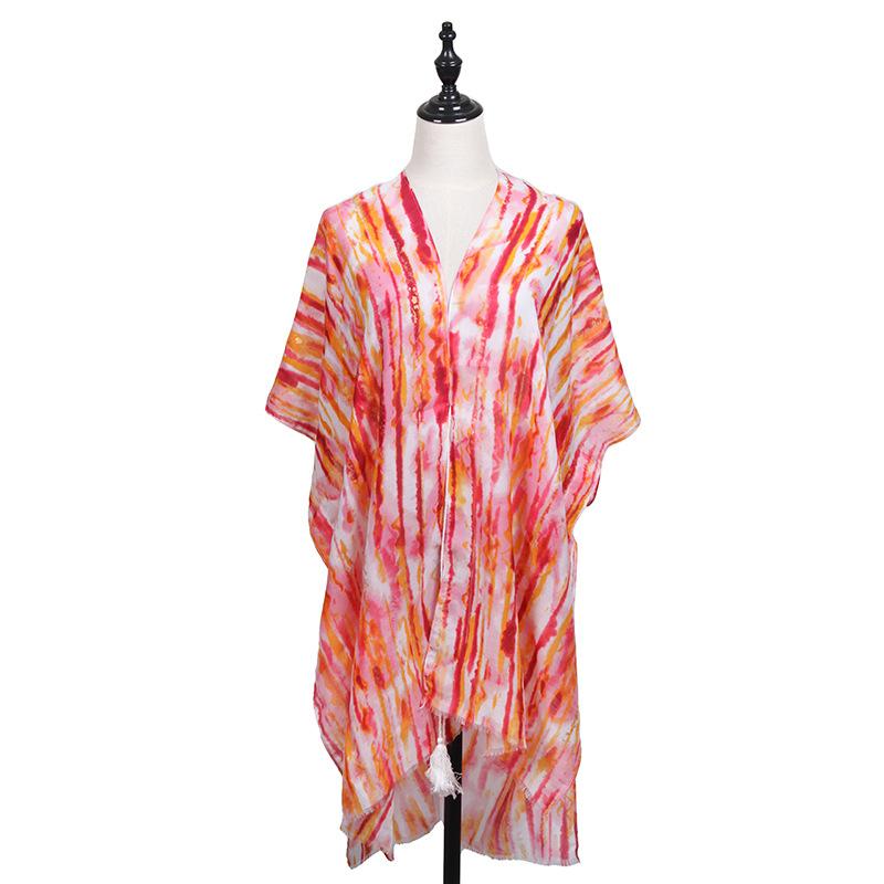 Tops | Orange Petite Tie Dye Print Top  –  Womens Clothing ORANGE