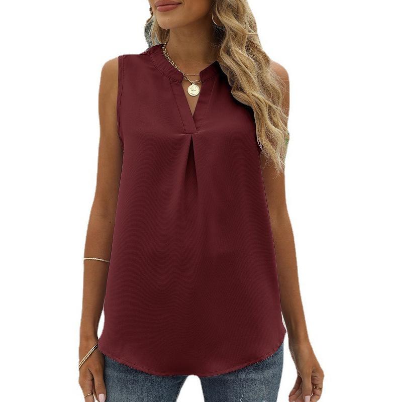 Tops | Plum Sleeveless Twist Neck Stretch Top  –  Womens Clothing Plum