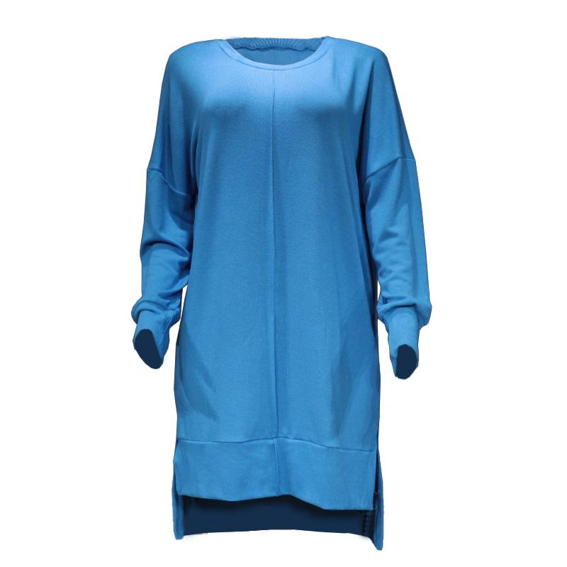 Tops | Royal Blue Button Side Detail Jersey Top  –  Womens Clothing Royal Blue