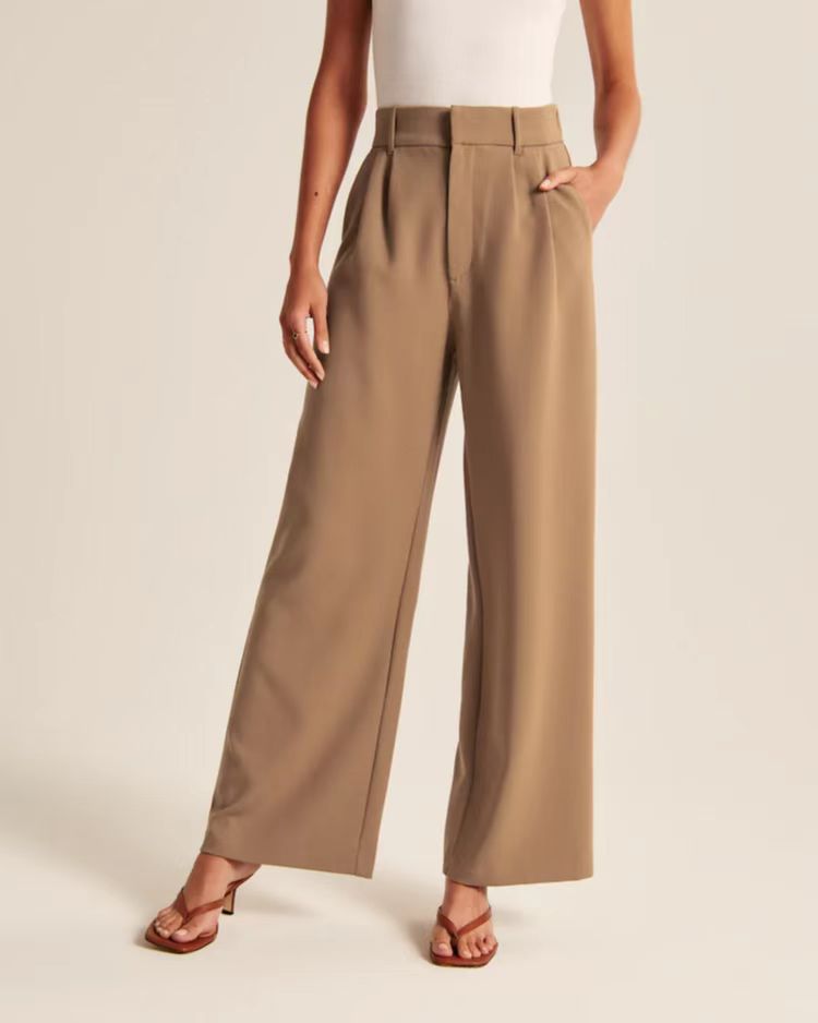 Trousers | Stone Petite Cropped Tapered Trousers  –  Womens Clothing Stone