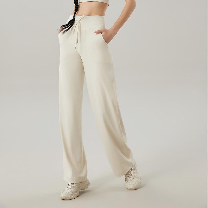 Trousers | Stone Wide Leg Tie Front Stretch Trouser  –  Womens Clothing Stone