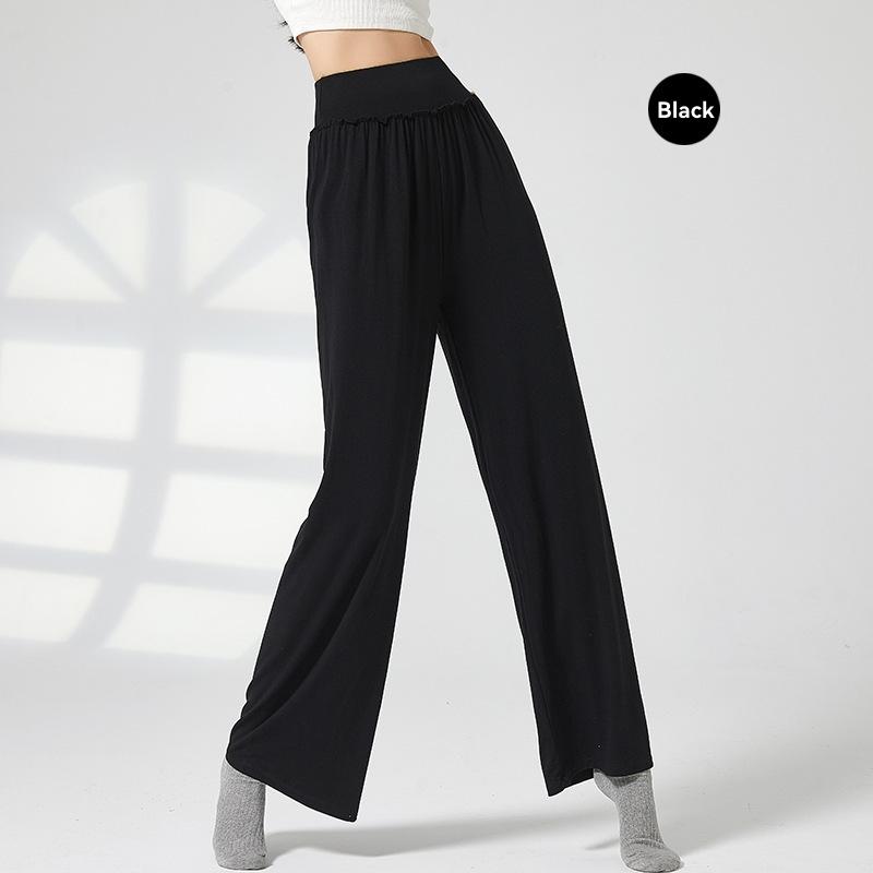 Trousers | Denim Linen Blend Wide Leg Trousers  –  Womens Clothing Denim